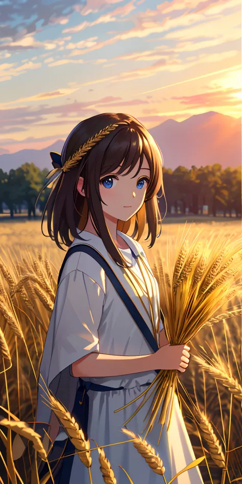 Masterpiece, best quality, (very detailed CG unified 8k wallpaper) (best quality), (best illustration), (best shade) naturally harvested wheat, super detailed, --v6