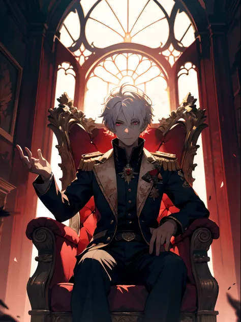 Premium Photo | Anime girl sitting on a throne