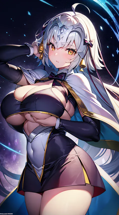 ​masterpiece++、top-quality++、ultra-definition++、ultra-definition++、4K++、8K++、From Side、（Background Focus）++、Woman in sexy clothes、Cast a huge spell to destroy the city、Giant runes、Huge chest balls、Bursting chest flying around、Giant magician、Giant Goddess、d...