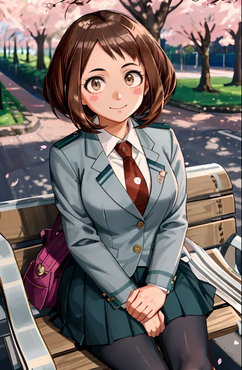 [Ochako Uraraka; boku no hero academia], ((master part)), ((retrato solo)), ((fofo)), ((High definition)), ((anime)), ((Kohei Ho...