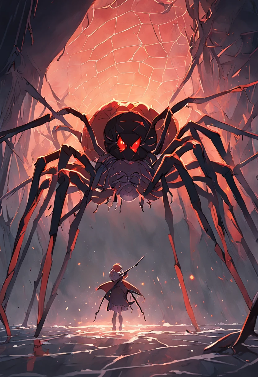 underground spider webways, underdark, fantasy 4k