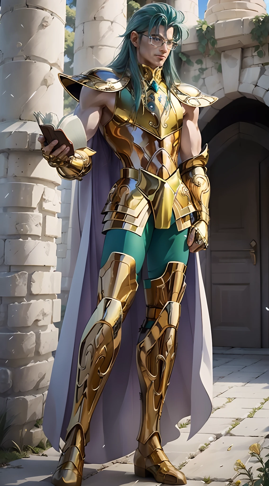 A man, male details, Degel Aquarius from Saint Seiya, masterpiece, best