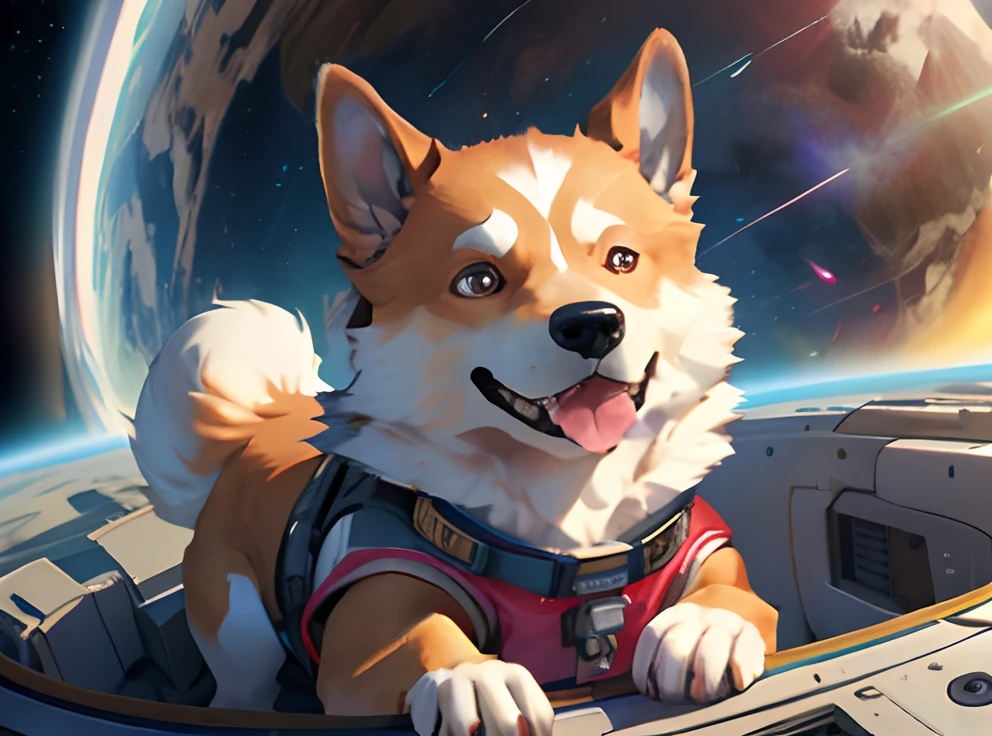 空中を飛ぶ宇宙服を着た秋田犬の絵, 彼は宇宙船に乗っている, 彼は舌を出して笑っている, 白い歯, コーギー宇宙飛行士, 宇宙飛行士 柴犬, 宇宙飛行士柴犬の肖像, 宇宙服を着た犬, 毛皮で覆われたファンタジーアート, ハリネズミの宇宙飛行士の肖像画, ノーマンズスカイのコーギー, ドージェ, 時, コレクタブルカードアート, ロブ・マクノートン( 惑星と星の背景) 宇宙服を着て空を飛んでいる犬の絵, コーギー宇宙飛行士, 宇宙飛行士 柴犬, 宇宙飛行士柴犬の肖像, 宇宙服を着た犬, 毛皮で覆われたファンタジーアート, ハリネズミの宇宙飛行士の肖像画, ノーマンズスカイのコーギー, ドージェ, 時, コレクタブルカードアート, ロブ・マクノートン ( 白い歯を持つ完璧な動物の口) ( 言語出力) (現実主義者) (漫画) (詳細)