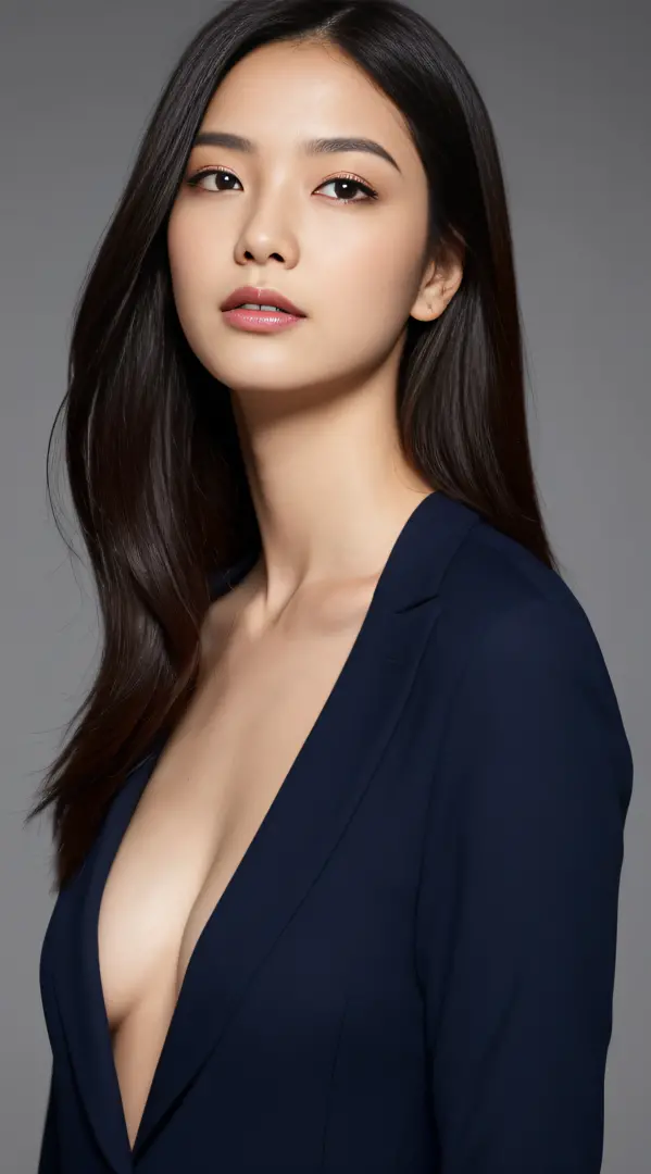 (Top Quality, 16k, Masterpiece: 1.3)), Slender Beauty 1 Person: 1.5, (C Cup Breasts: 1.1, Slender Abs: 1.2), (Black Straight Long Hair), (Ultra Detailed Face and Skin Texture, Ultra Detailed Eyes, Double Eyelids, Ultra Detailed Eyes), (Sharp Focus: 1.2), D...