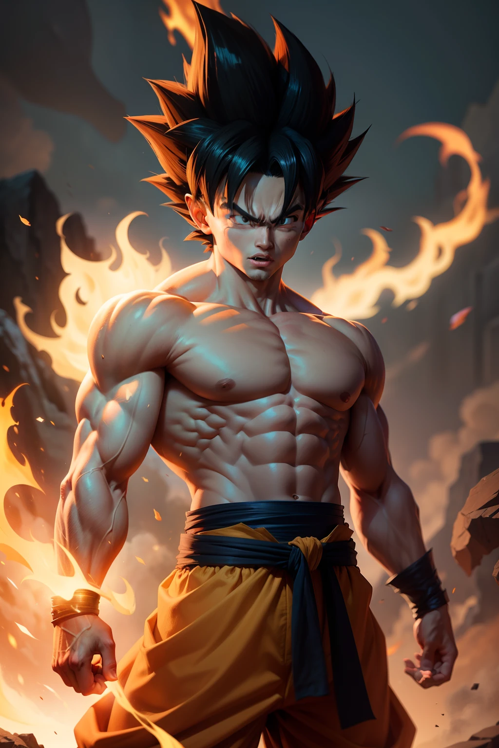 Dragon Ball Son Goku's Strongest Form - SeaArt AI