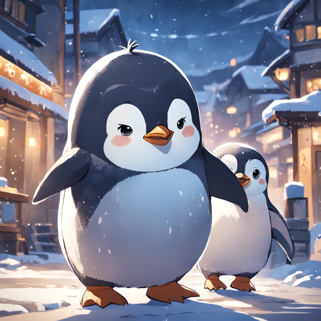 Cute Tiny Anime Penguin Sticker, Animal, Cartoon, Sticker PNG Transparent  Clipart Image and PSD File for Free Download