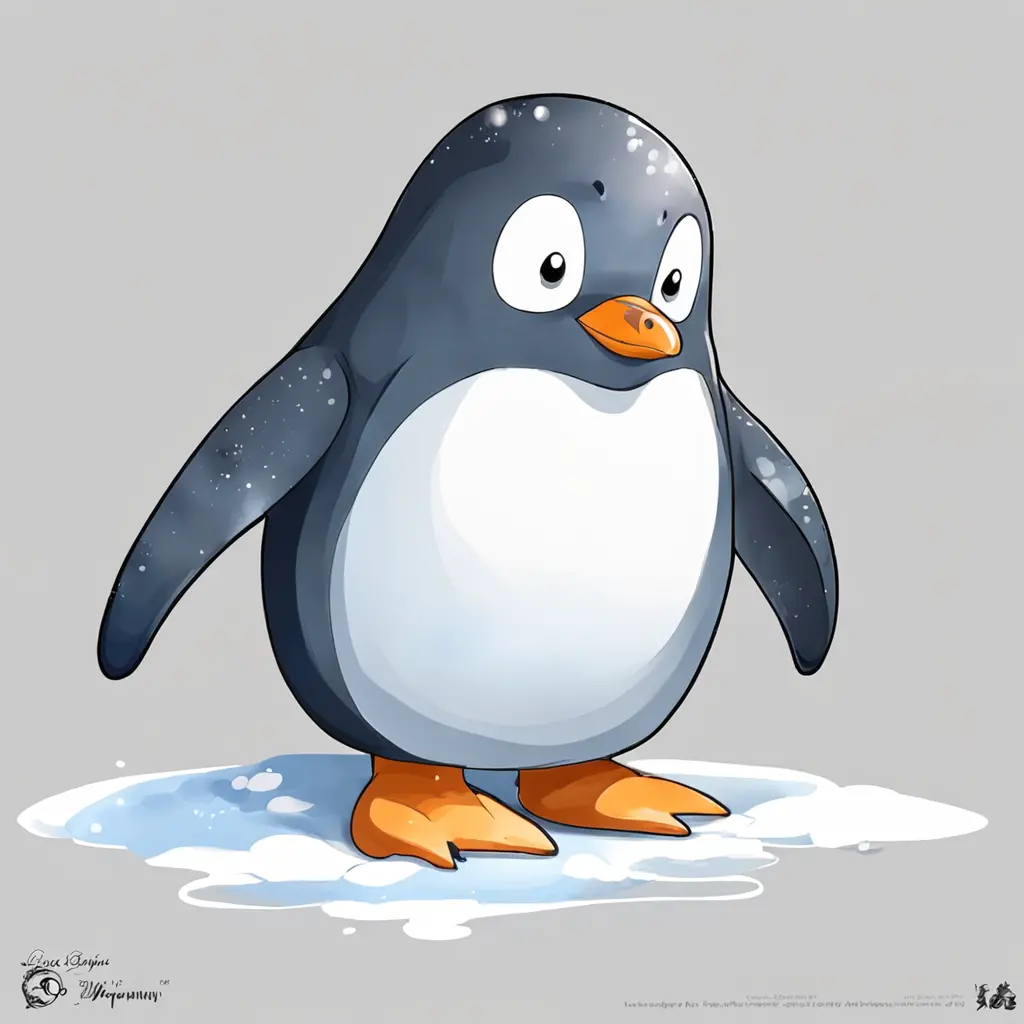 Chibi Anime Character Awkward Penguin Esquire MD Reginald the 3rd  Fonzarelli McQuack | MUSE AI