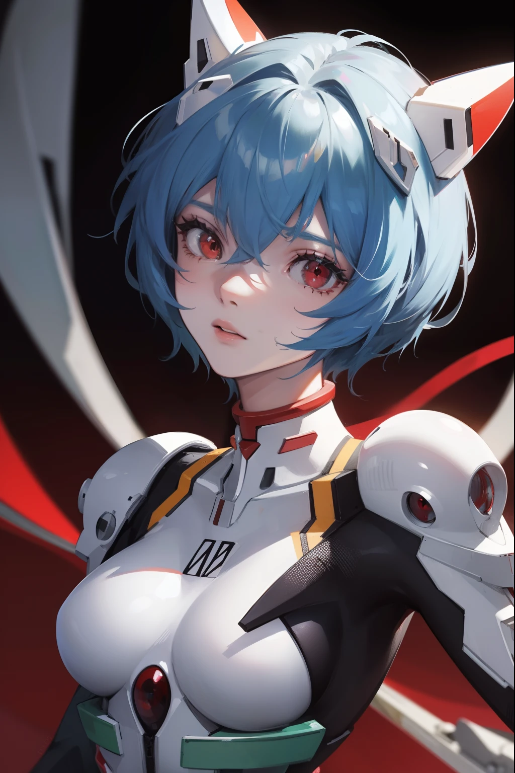 reiayanami, rei ayanami, Cheveux bleus, Cheveux courts, (les yeux rouges:1.5),
casser bodysuit, couvre-chef, plugsuit, Body blanc,
casser outdoors, Ville,
casser looking at viewer, 
casser (chef-d&#39;œuvre:1.2), Meilleure qualité, haute résolution, unité 8k fond d&#39;écran, (illustration:0.8), (Beaux yeux détaillés:1.6), visage extrêmement détaillé, éclairage parfait, CG extrêmement détaillé, (des mains parfaites, Anatomie parfaite),