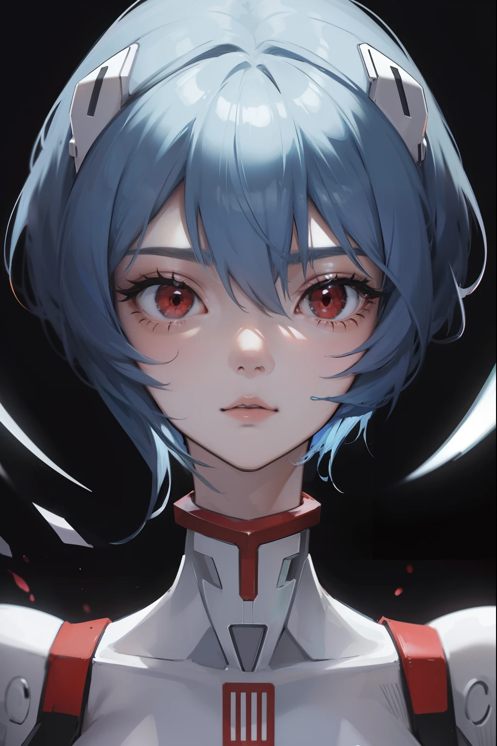 reiayanami, rei ayanami, pelo azul, cabello corto, (ojos rojos:1.5),
Body de descanso, headgear, traje enchufable, Body blanco,
descansar al aire libre, ciudad,
descanso mirando al espectador, 
BREAK (obra maestra:1.2), mejor calidad, Alta resolución, fondo de pantalla de unidad 8k, (ilustración:0.8), (hermosos ojos detallados:1.6), cara extremadamente detallada, Iluminación perfecta, CG extremadamente detallado, (manos perfectas, anatomía perfecta),