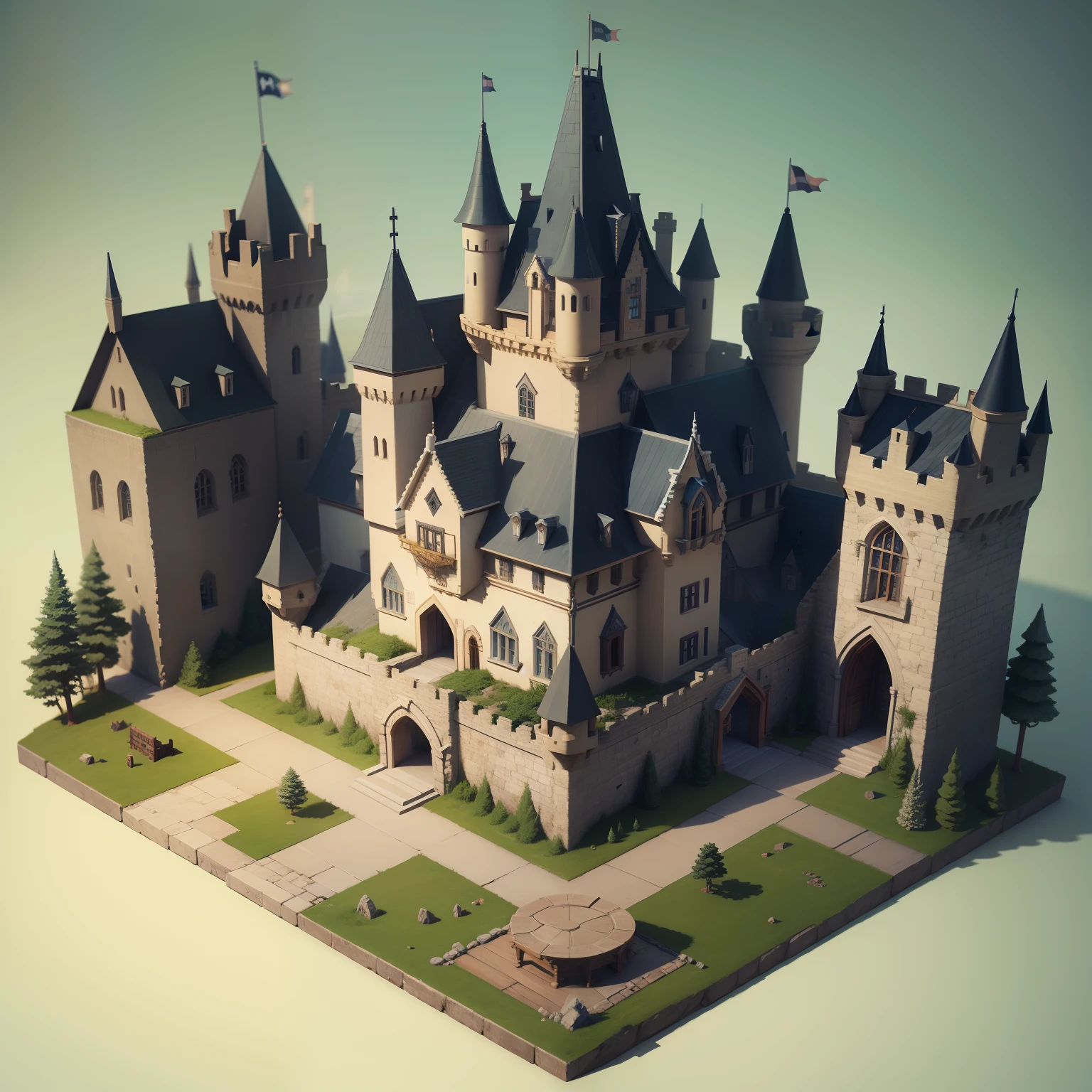 Small castle blueprint