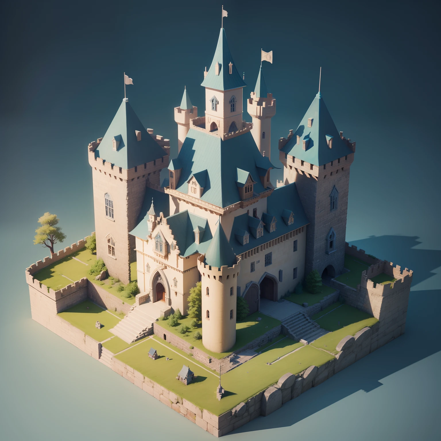 Small castle blueprint