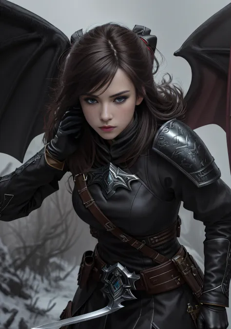 Design a ((girl)) character who is a Assasin and has a strong sense of justice. Assasin armor, stylish and unique. Taking 2 Karambit knifes. Volumetric lighting, realism BREAK (masterpiece:1.2), (best quality), 4k, ultra-detailed, (dynamic composition: 1.4...