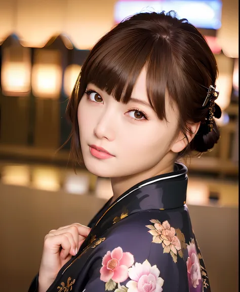 best quality, photorealistic, 8k, high res, 1girl, woman, (skindentation), (professional lighting), (kimono:1.74), gorgeous, (1g...