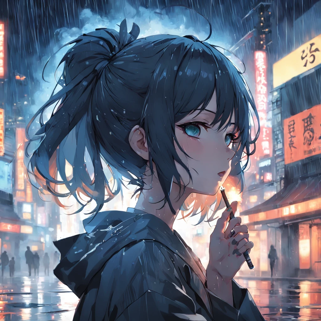 The Character In Risas Anime Is Smoking A Cigarette Background, God Father  Picture, God, Father Background Image And Wallpaper for Free Download