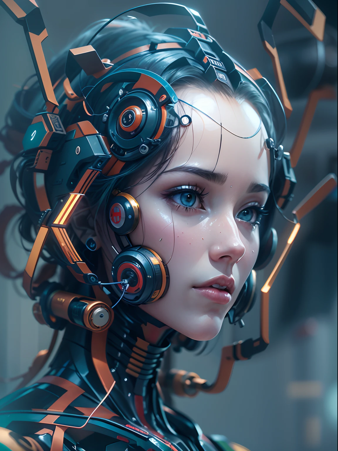 (dessus de la table, robot humanoïde:1.3), pas d&#39;armes(Représentation captivante d&#39;un robot sous la forme d&#39;une femme humaine:1.2), Tout en courbes(Méticuleusement conçu pour mettre en valeur la fusion de la technologie et de l&#39;esthétique:1.2), Le cadre en titane bleu foncé couvre tout le corps.、 (Tête humaine avec un visage parfaitement symétrique:1.1),  (Imitation de la dame Almaroid de Space Cobra), (Un projecteur qui met en valeur la complexité de ses machines et la beauté de leur design:1.1),  (Un sentiment d’émerveillement et d’innovation représenté par la création de robots:1.1), (Des images qui inspirent une réflexion sur l’avenir de l’interaction homme-machine:1.1), (La précision rencontre l’esthétique、Des œuvres d&#39;art qui créent des compositions captivantes et stimulantes:1.1)), cinématique, ultra-détaillé, détails fous, Magnifiquement étalonné en couleurs, Moteur irréel, degrés de , Hyper-résolution, Mégapixel, éclaircissement cinématographique, anti crénelage, FKA, THAÏLANDAIS, nffsw, SSAO, post-traité, Post-production, Base de montagne vide、incroyablement détaillé et complexe, Hyper maximaliste, hyper réaliste, volumétrique, photoréaliste, ultra photoréaliste, Ultra-détaillé, Détails complexes,  nffsw, réaliste,
