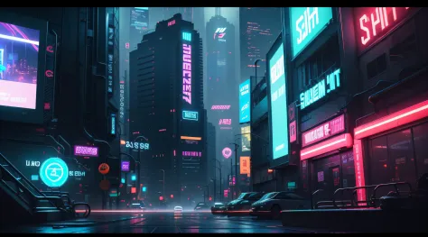 Close-up of computer screen with neon sign, loading screen, Silent, splash screen art, amazing splashscreen artwork, loadscreen”, Splash screen, game concept, loading screen, pc game with ui, author：Shitao, Silent echo, splashscreen, game overlay, g cgsoci...