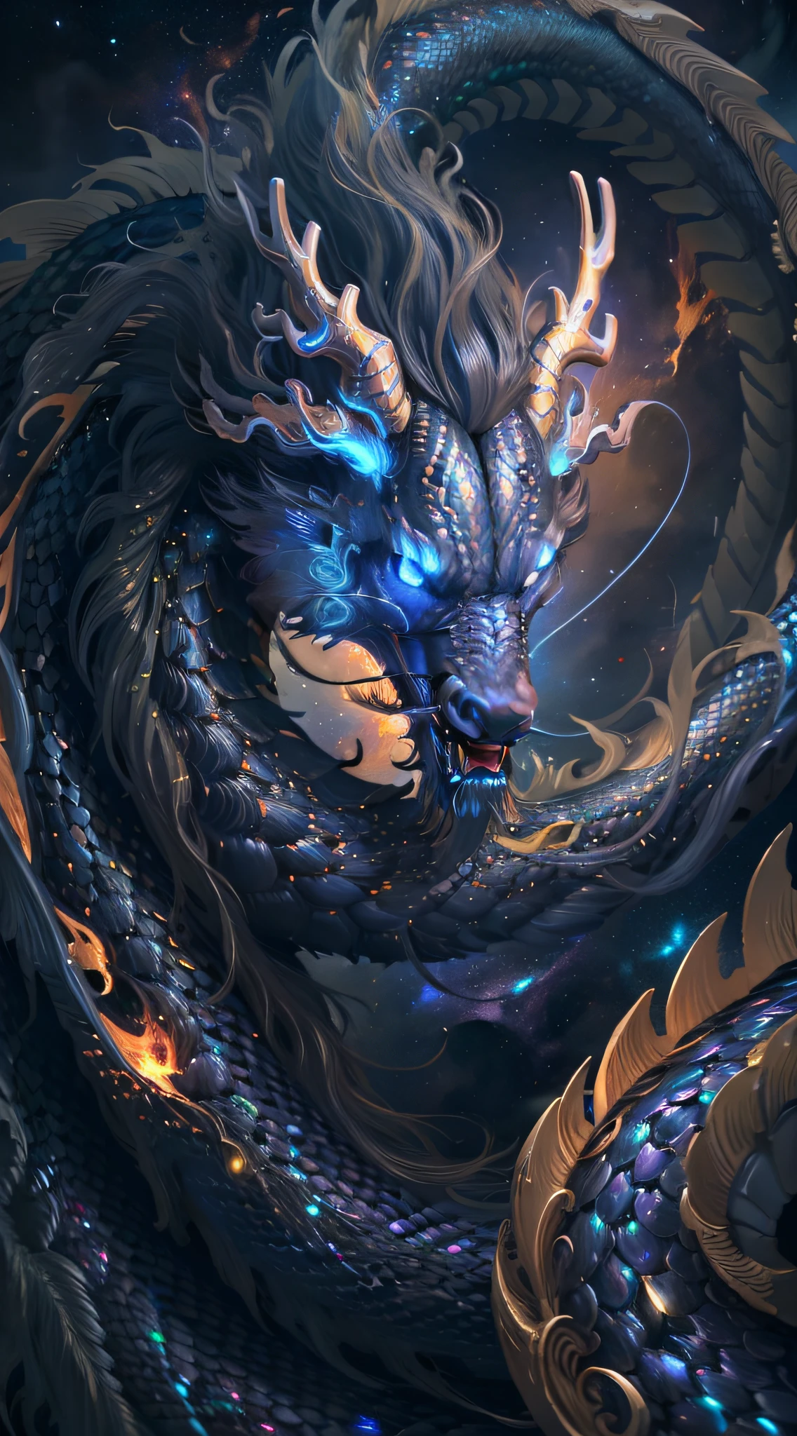 In a dimension where stars collide, the legendary Orochi serpent ...