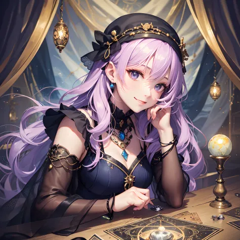 (masterpiece, top quality, highest quality, official art, beautiful and aesthetic: 1.2), (1 girl: 1.3), wavy long hair, lilac hair, very detailed, portrait, look at the viewer, solo, (full body: 0.6), detailed background, close-up, glowing eyes, (cold arct...