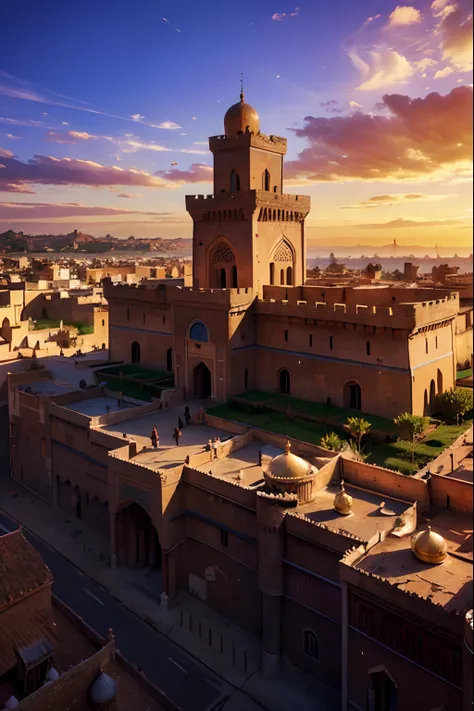 Moroccan castle Legendary architecture super detailed hyper realistic ...