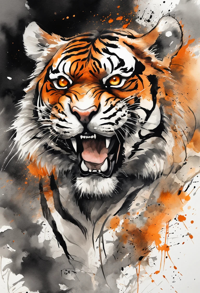 Tiger tattoo design tattoos image-003 Royalty Free Vector