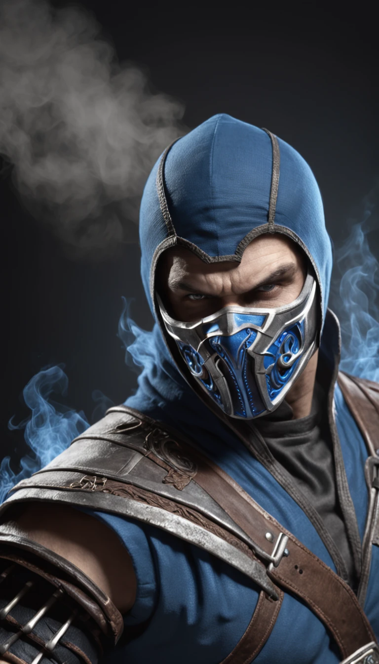 ((subzero Do Mortal Kombat, Ultra Realistic)), (((corpo Inteiro 