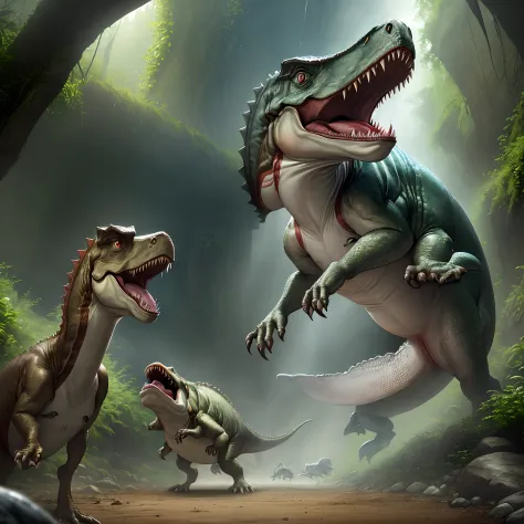 Jurassic Park losing to fish epic battle