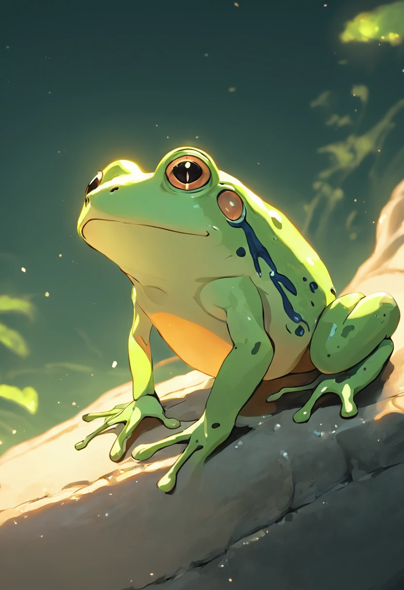 A HUMANOID FROG, Green skin, nice and detailed fascinations, captivating look, Perfect humanoid frog, posing before a reflex camera, with natural and bright light, a humanoid frog , with great self-confidence, 8K UHD, a masterpiece, 3D rendering