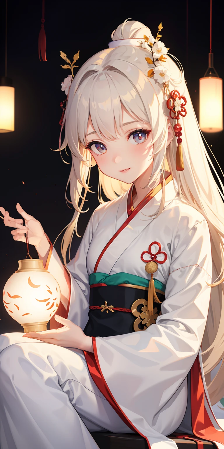 1girl, (hanfu), glowing, sidelighting, wallpaper,