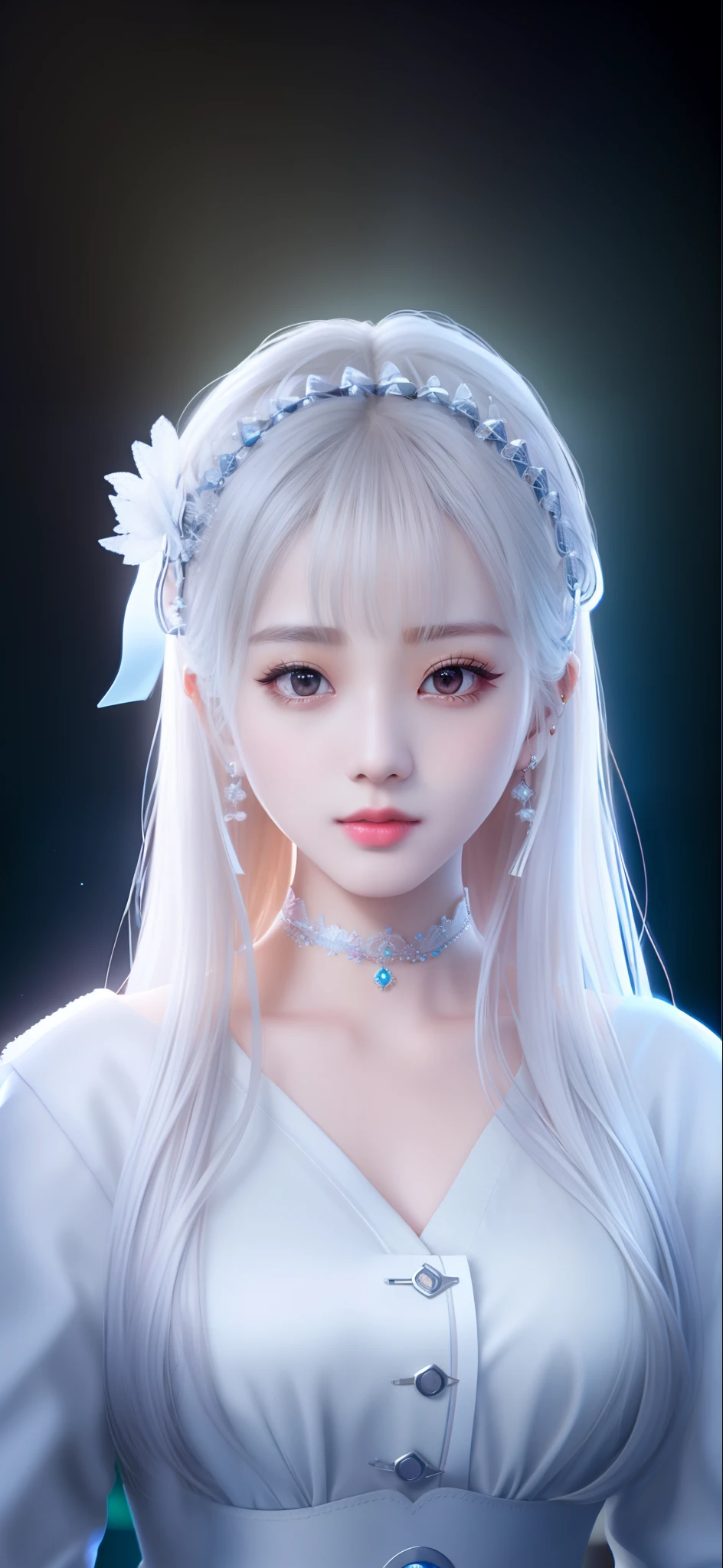 (极其细致的 CG unity 8k 壁纸), 世界上最美丽的艺术品, 1女孩, 上半身,韩国偶像, 吉秀,