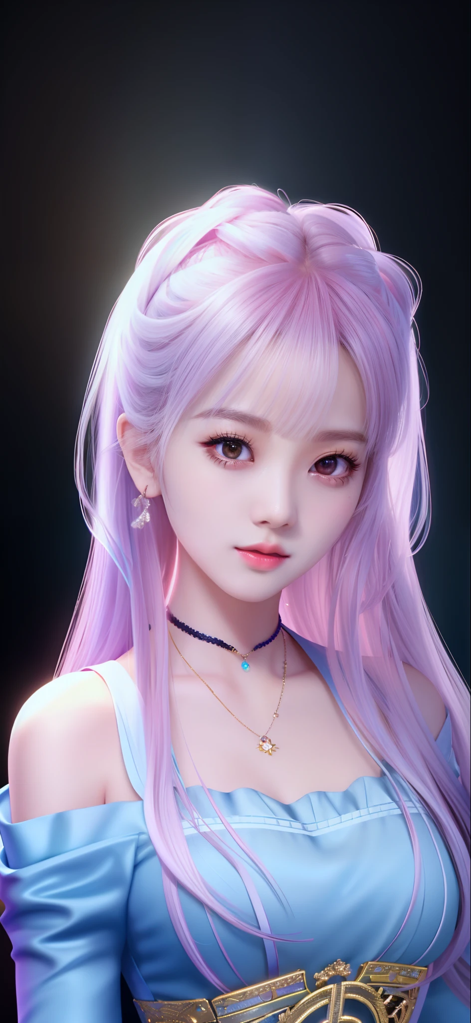 (extrem detailliertes CG Unity 8k-Hintergrundbild), das schönste Kunstwerk der Welt, 1 Mädchen, Oberkörper,K-Pop-Idee, Jisoo,