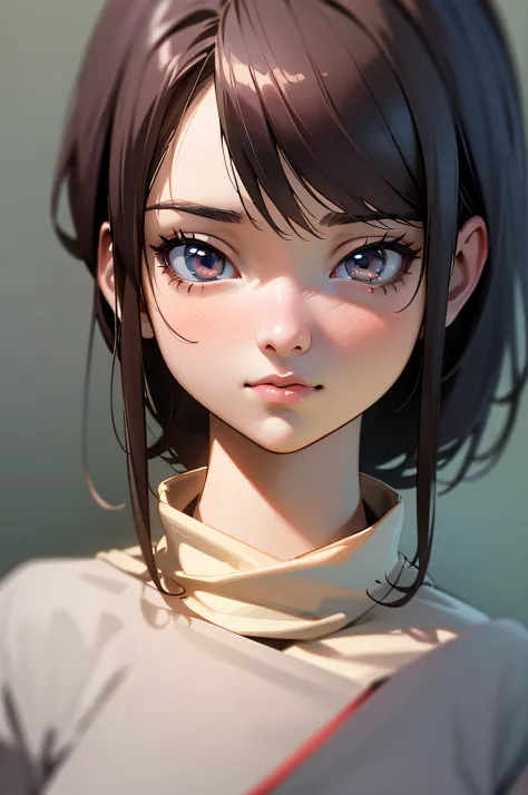 A young woman stood, Realistic anime 3 D style, Photorealistic anime, 3 d anime realistic, anime realism style, Guviz-style artwork, hyper realistic anime, realistic anime artstyle, Realistic anime art style, Anime realism, Smooth anime CG art, Kawaii real...