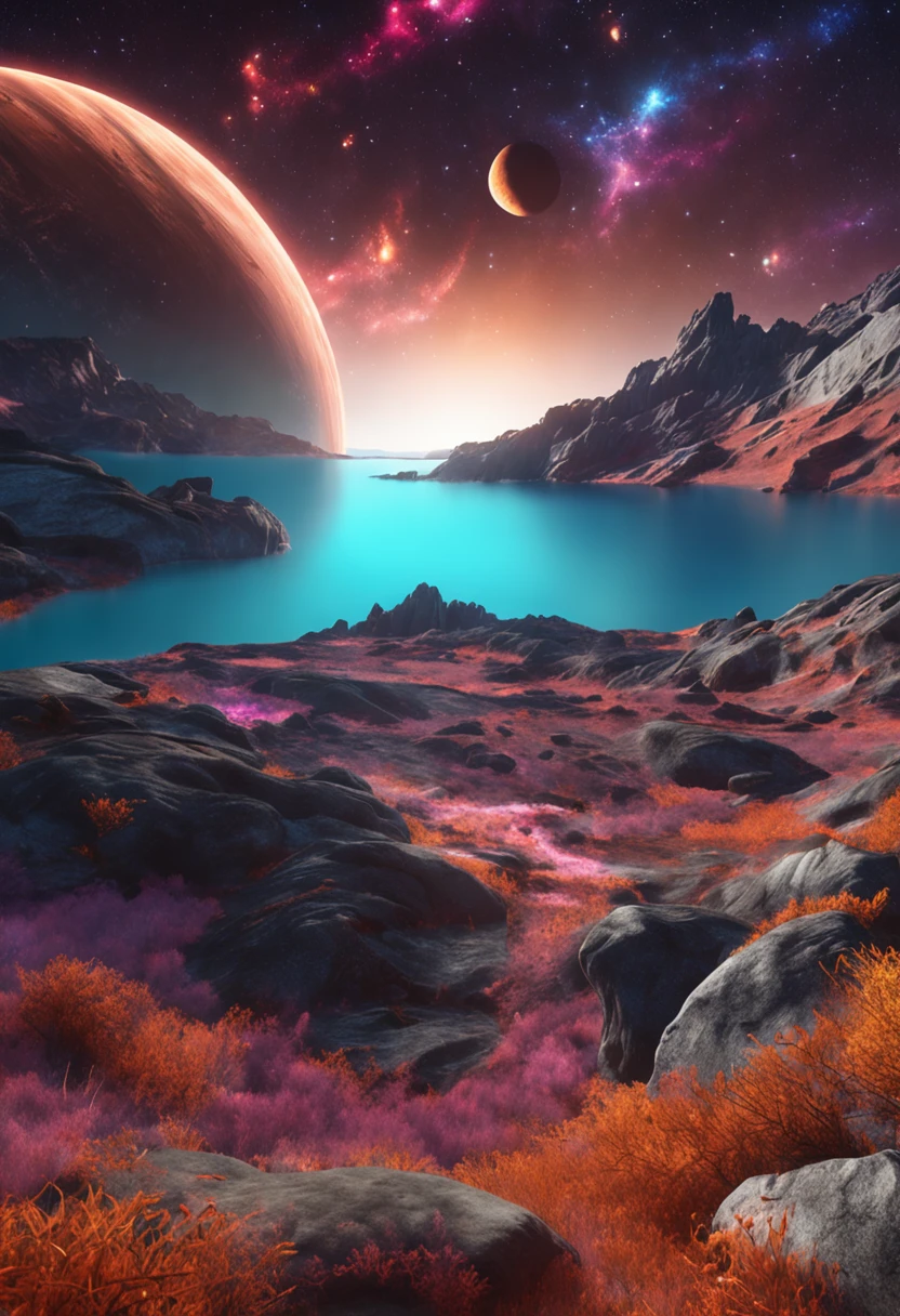 Craft an awe-inspiring landscape that stands as a (masterpiece) of the