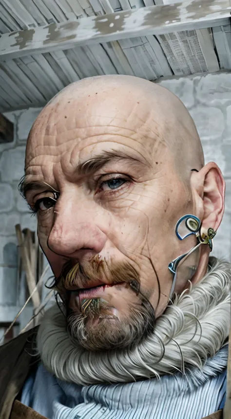 homem medieval, em breve, hairless, em breve, 59 anos, olhos castanhos