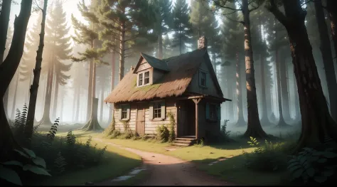 One day, as Amelia was wandering through the forest, she stumbled upon an old, dilapidated cottage deep within the trees. Curiosity getting the better of her