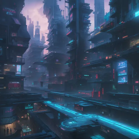 UHD, retina, anatomically correct, textured skin, super detail, best quality, highres,cyberpunk city,A gigantic town,(Houses suspended in the sky:1.3),(sky cities:1.3),Near-futuristic style,Fluorescent blue city lighting,Virtual projection poster,(Airboats...