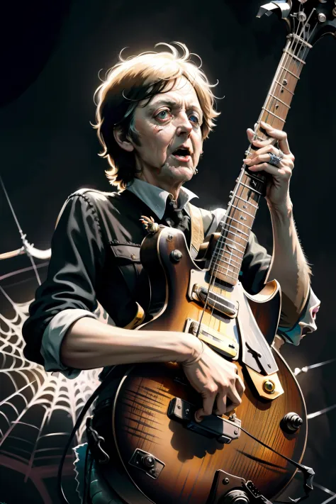 paul mccartney, spider, concept art, 4k