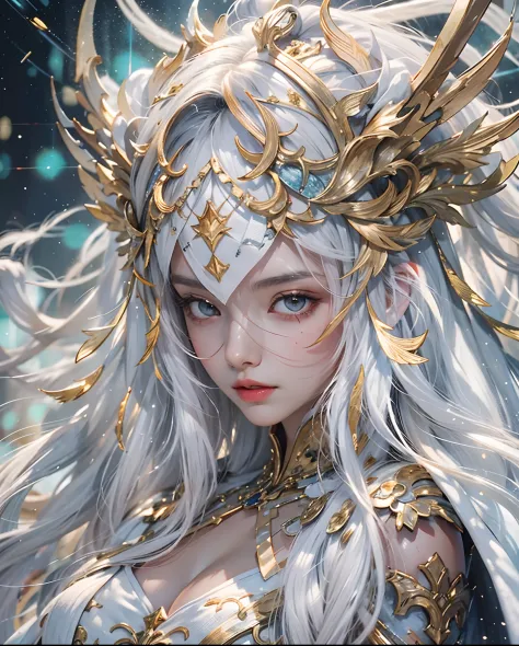 Summoner Beauty、Finish as shown in the photo、beautifull detailed face、Summon the Ice Spirit、(​masterpiece、top-quality、top-qualit...