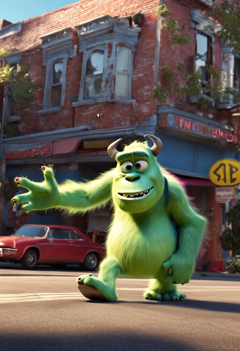 Monsters inc es una película animada animada de dibujos animados - SeaArt AI