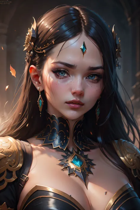 a goddess, nice perfect face with soft skinice perfect face, concept art portrait by greg rutkowski, artgerm, hyperdetailed intricately detailed gothic art trending on artstation triadic colors, fantastical, intricate detail, splash screen, complementary c...