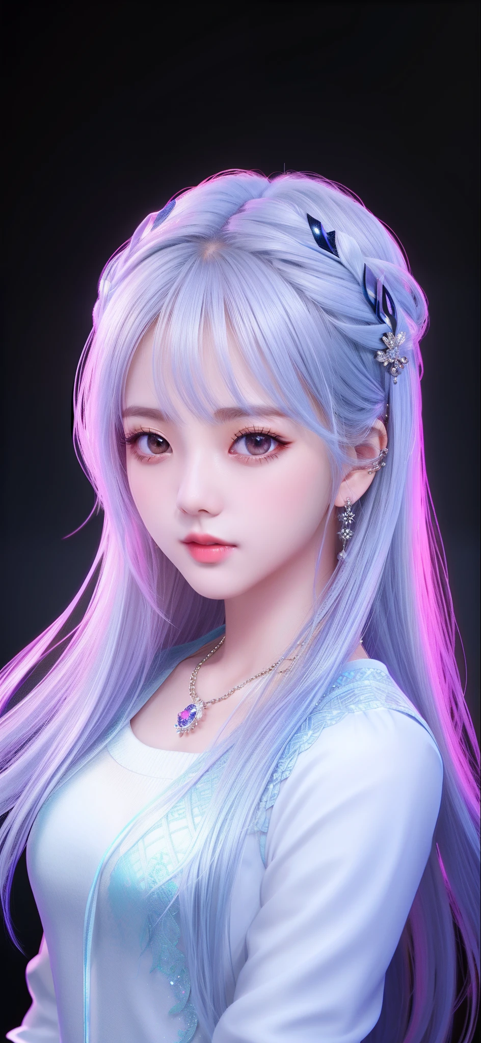 (extrem detailliertes CG Unity 8k-Hintergrundbild), das schönste Kunstwerk der Welt, 1 Mädchen, Oberkörper,K-Pop-Idee, Jisoo,