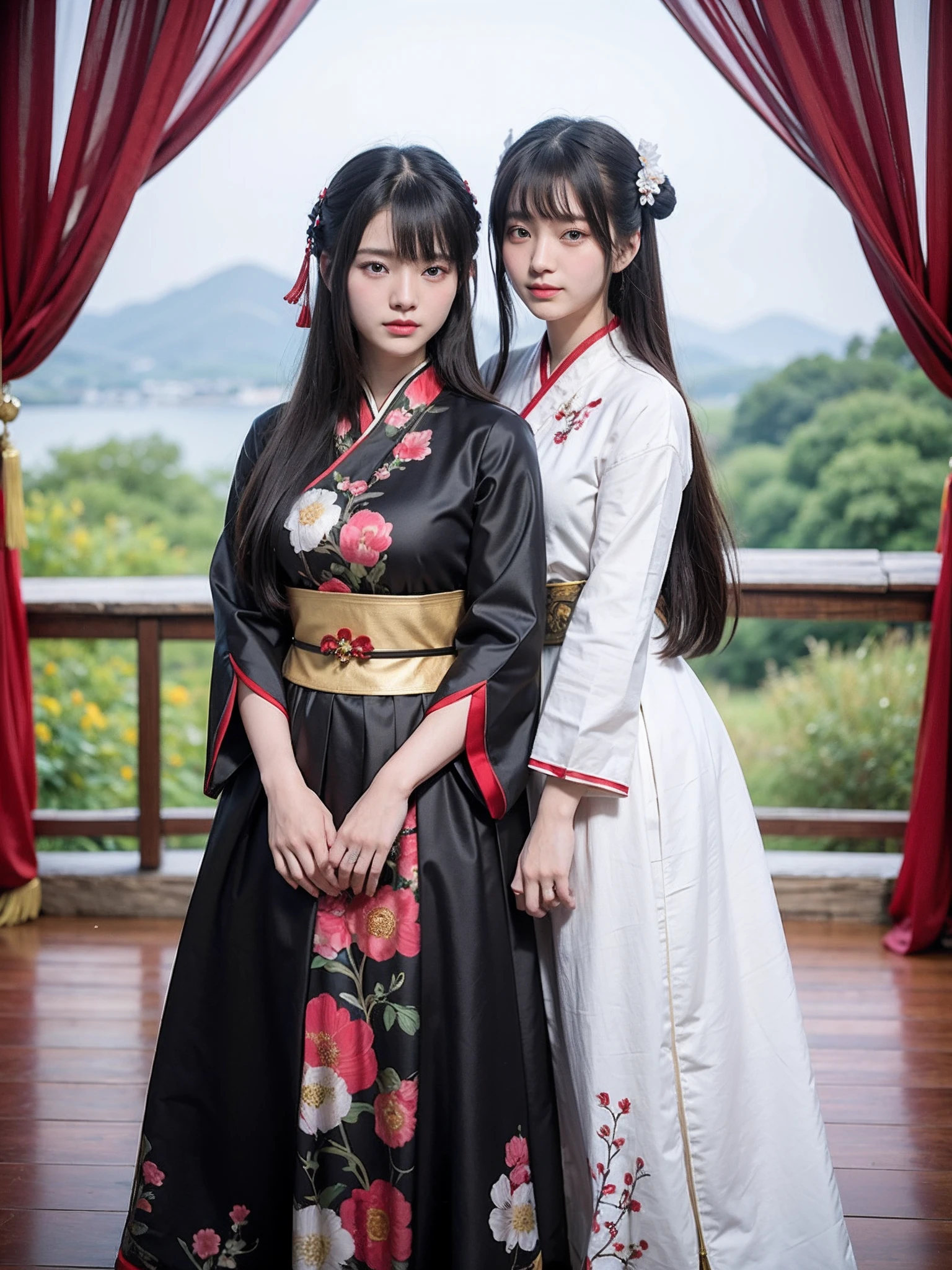 Two Asian women dressed in tra - SeaArt AI