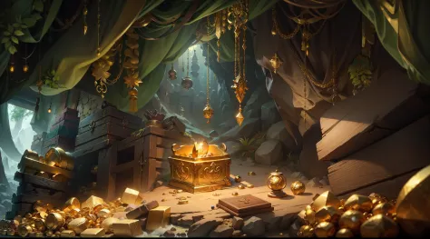 Gold Mountain,treasure,jewel,Treasure chests