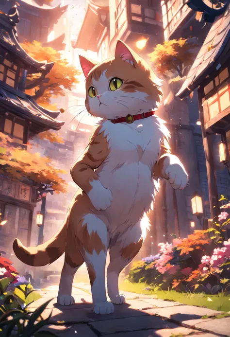 Colorful cat posing cat, Ultra high resolution and ultra high definition, Anime  cat sitting in outer space, anime cat, anime visual of a cute cat - SeaArt  AI
