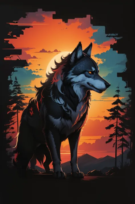 Wolf & Sunset Aesthetic Wallpapers - Wolf Wallpapers for iPhone