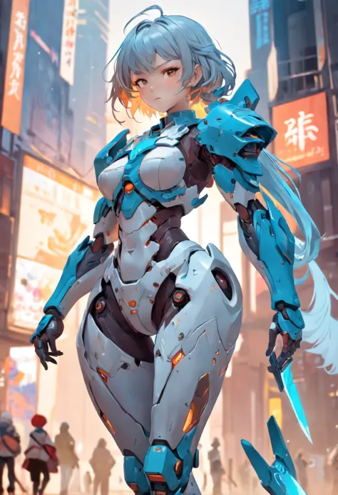 Close-up of a woman in armor, full body concept, full body concept art, detailed full body concept art, ( ( concept art of character ) ), female mecha, senior concept artist, beautiful full-body concept art, interesting character design, full body action c...