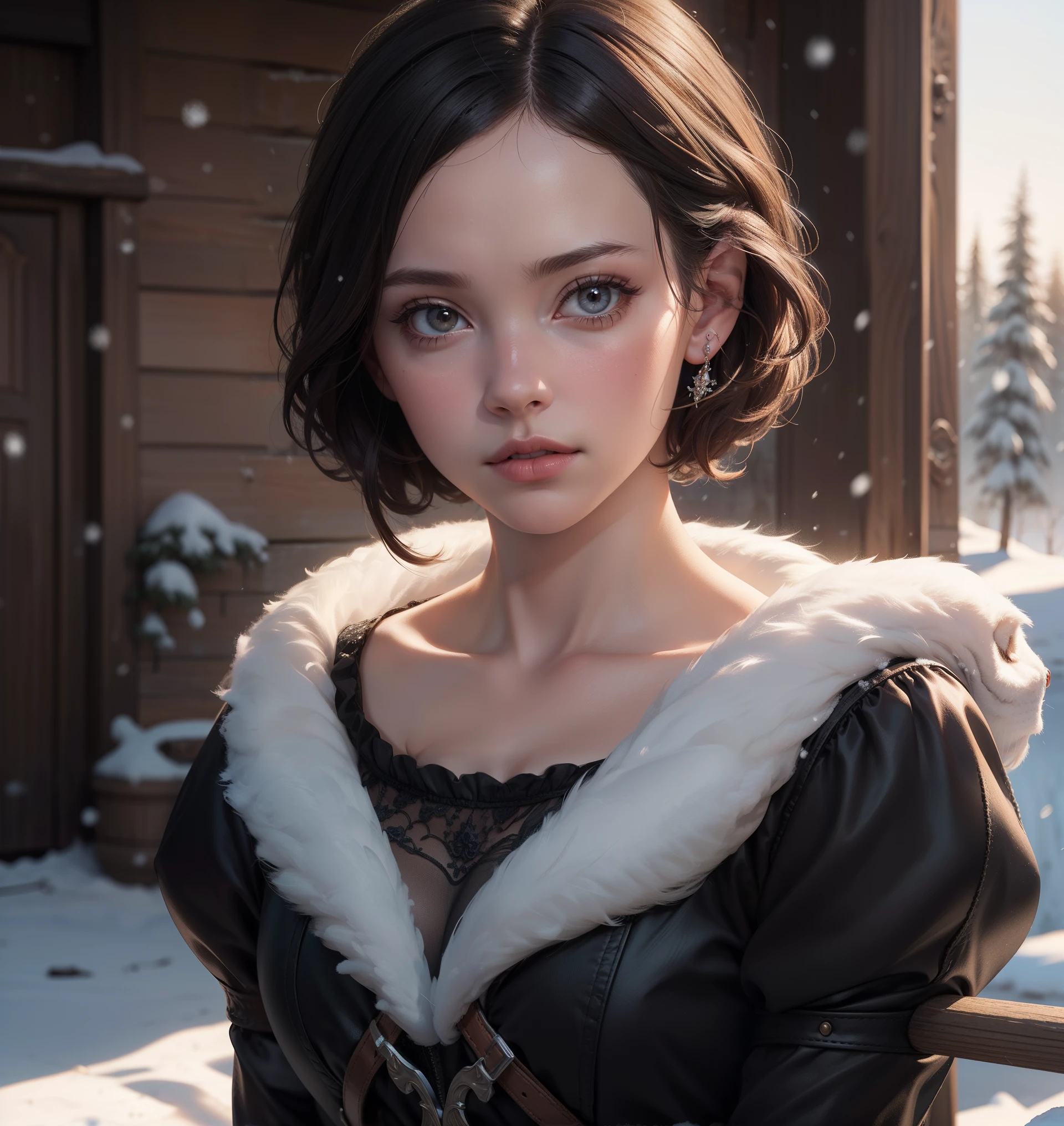 masterpiece, snow white ,(1girl:1.1), (extremely detailed:1.2), super hd, 8k, (intrincate details:0.8), hyper realistic, professional photo, exceptional,