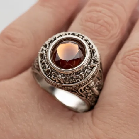 Supreme Ring，Imperial creatures，This is（Supreme Lord of the Rings：6.66），The magic pattern on it emits the light of the Tyndall effect，It shines with a noble golden glow throughout，The golden-red tone is filled with dark-style graphics