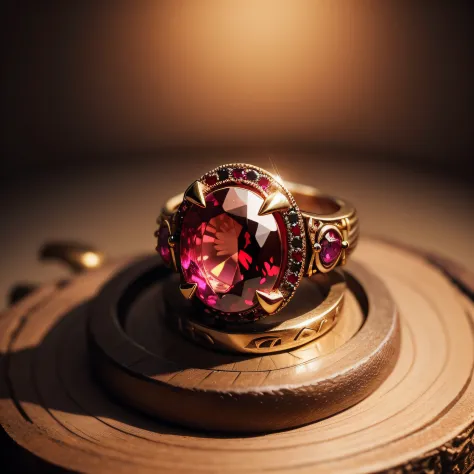 a ring, a jewel made of patinium and rubies forged by the best blacksmiths in the world