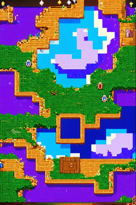 pixel game《dragon quest》，Game character design，（cavalier：1.4），European castle，Thick clouds，surrounded by cloud，16-bit pixel art