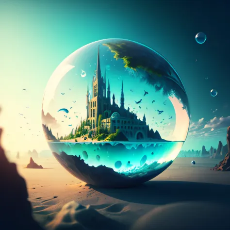 Bubble Realm Art、Underwater City of Atlantis